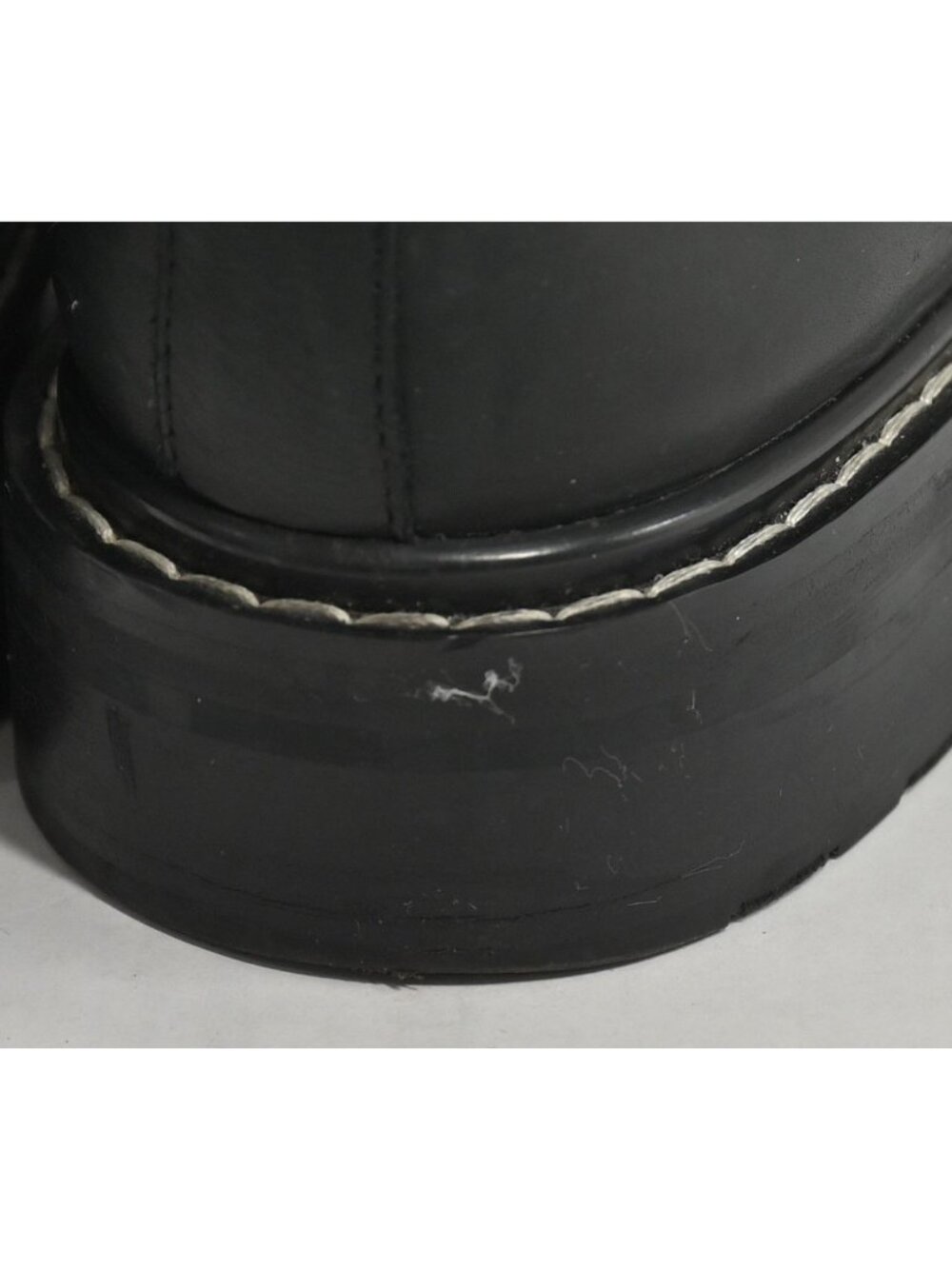 The Row Fara Pull On Chelsea Boots in Black Leather - Picture 4 of 13